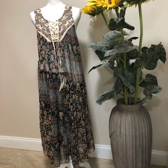 Free People Bohemian Elephant Print Tunic - Picture 5 of 8